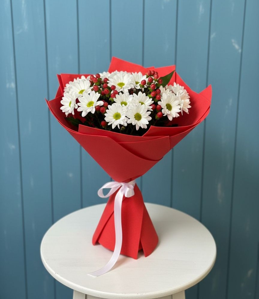 Букет цветов из: Хризантемы в Плиево