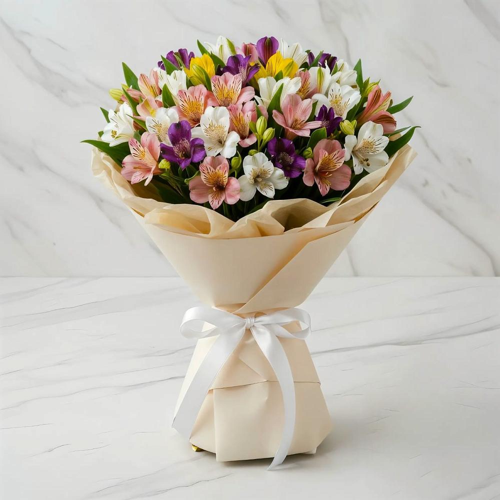 Букет цветов из: Альстромерии в Плиево