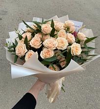 Букет Кремовые розы Латте в Плиево