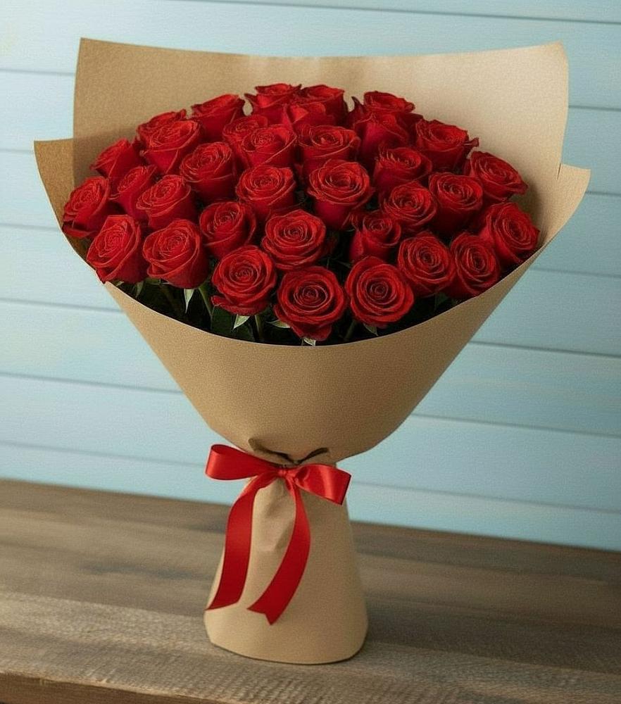 Букет Красные розы Милано в Плиево