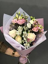 Букет цветов из:  Альстромерии, Розы и Лизиантусы #REPLACE_PRED# Плиево