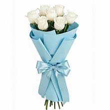 Букет 7 белых роз Проуд #REPLACE_PRED# Плиево