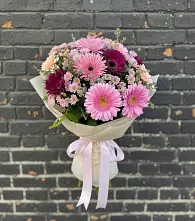 Букет цветов из:  Герберы и Хризантемы #REPLACE_PRED# Плиево