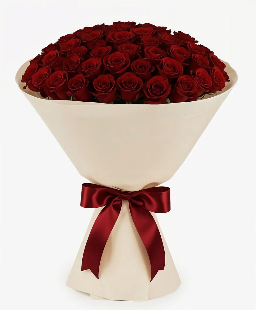 Букет 101 Бордовая роза Блэк Бакарра в Плиево