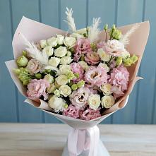 Букет цветов из:  Альстромерии и Розы в Плиево